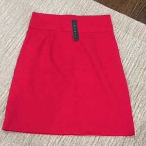 NWT Theory Cranberry colored pencil skirt sz 6
